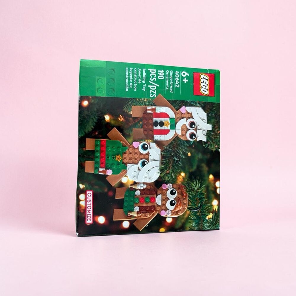 LEGO 40642 Gingerbread Ornaments Christmas Set 190 Pieces Box Damage